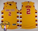Jerseys Factory Cheap Cavaliers #2 Kyrie Irving Gold Throwback C