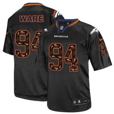 Jerseys Factory Cheap Nike Broncos #94 DeMarcus Ware New Lights