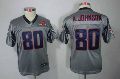 Jerseys Factory Cheap Nike Texans #80 Andre Johnson Grey Shadow