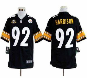 Jerseys Factory Cheap Nike Steelers #92 James Harrison Black Tea