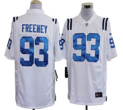 Jerseys Factory Cheap Nike Colts #93 Dwight Freeney White Men's