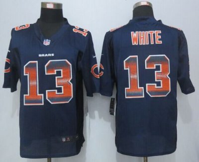Jerseys Factory Cheap Nike Bears #13 Kevin White Navy Blue Team