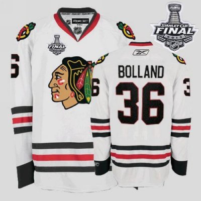 Jerseys Factory Cheap Blackhawks #36 Dave Bolland Embroidered Wh