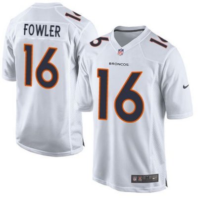 Jerseys Factory Cheap Nike Broncos #16 Bennie Fowler White Men's