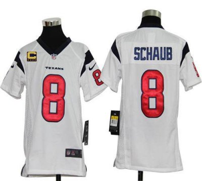 Jerseys Factory Cheap Nike Texans #8 Matt Schaub White With C Pa