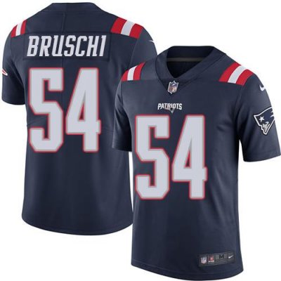 Jerseys Factory Cheap Nike Patriots #54 Tedy Bruschi Navy Blue M
