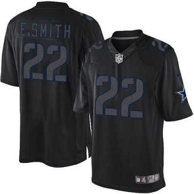 Jerseys Factory Cheap Nike Cowboys #22 Emmitt Smith Black Men's