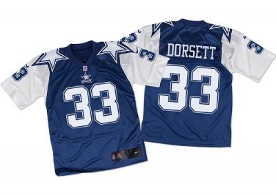 Jerseys Factory Cheap Nike Cowboys #33 Tony Dorsett Navy Blue/Wh