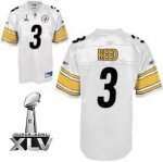 Jerseys Factory Cheap Steelers #3 Jeff Reed White Super Bowl XLV