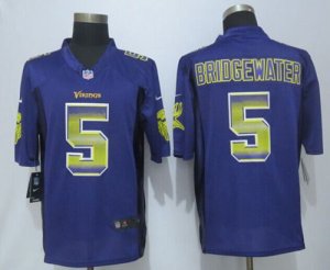 Jerseys Factory Cheap Nike Vikings #5 Teddy Bridgewater Purple T