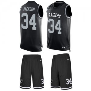 Jerseys Factory Cheap Nike Raiders #34 Bo Jackson Black Team Col