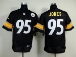 Jerseys Factory Cheap Nike Steelers #95 Jarvis Jones Black Team