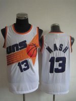 Jerseys Factory Cheap Suns #13 Steve Nash White Throwback Stitch