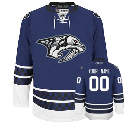 Jerseys Factory Cheap Predators Third Personalized Authentic Blu