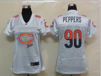 Jerseys Factory Cheap Nike Bears #90 Julius Peppers White Women'