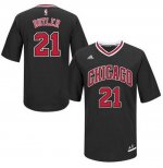 Jerseys Factory Cheap Bulls #21 Jimmy Butler Black Short Sleeve