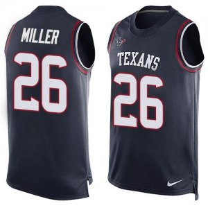 Jerseys Factory Cheap Nike Texans #26 Lamar Miller Navy Blue Tea