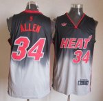 Jerseys Factory Cheap Heat #34 Ray Allen Black/Grey Fadeaway Fas