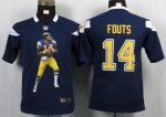Jerseys Factory Cheap Nike Chargers #14 Dan Fouts Navy Blue Team