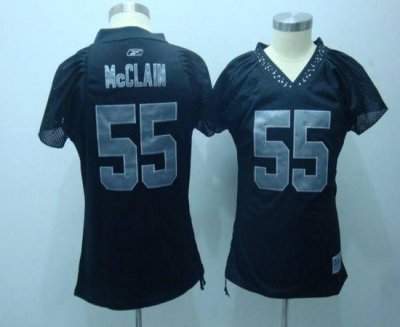 Jerseys Factory Cheap Raiders #55 Rolando McClain Black Women's