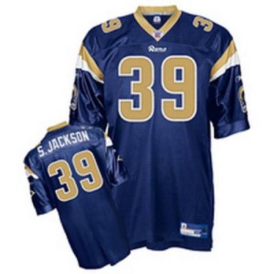 Jerseys Factory Cheap Rams #39 Steven Jackson Stitched Blue NFL