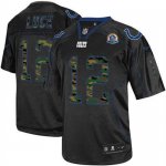 Jerseys Factory Cheap Nike Colts #12 Andrew Luck Black With Hall