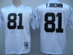 Jerseys Factory Cheap Mitchell and Ness Raiders #81 Tim Brown Wh