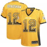 Jerseys Factory Cheap Nike Steelers #12 Terry Bradshaw Gold Wome