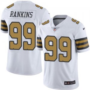Jerseys Factory Cheap Nike Saints #99 Sheldon Rankins White Men'