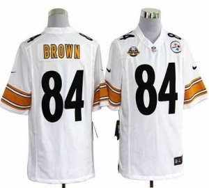 Jerseys Factory Cheap Nike Steelers #84 Antonio Brown White With