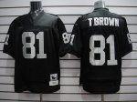 Jerseys Factory Cheap Mitchell And Ness Raiders #81 T.Brown Blac