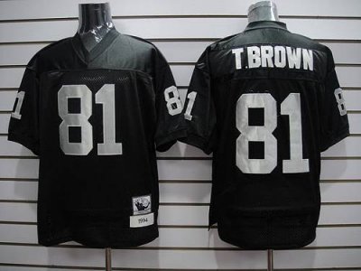 Jerseys Factory Cheap Mitchell And Ness Raiders #81 T.Brown Blac