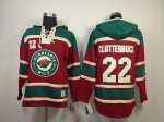 Jerseys Factory Cheap Wild #22 Cal Clutterbuck Red Sawyer Hooded