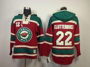 Jerseys Factory Cheap Wild #22 Cal Clutterbuck Red Sawyer Hooded