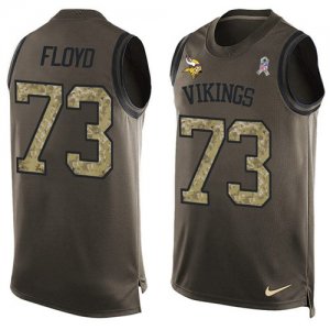 Jerseys Factory Cheap Nike Vikings #73 Sharrif Floyd Green Men's