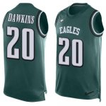 Jerseys Factory Cheap Nike Eagles #20 Brian Dawkins Midnight Gre