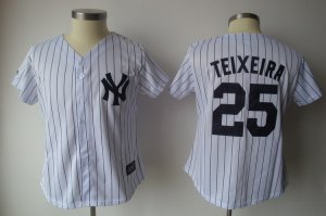 Jerseys Factory Cheap Yankees #25 Mark Teixeira White With Black