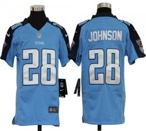 Jerseys Factory Cheap Nike Titans #28 Chris Johnson Light Blue T