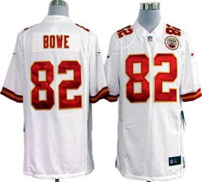 Jerseys Factory Cheap Nike Chiefs #82 Dwayne Bowe White Men's Em