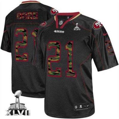 Jerseys Factory Cheap Nike 49ers #21 Frank Gore Black Super Bowl