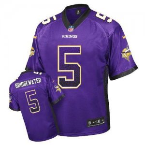 Jerseys Factory Cheap Nike Vikings #5 Teddy Bridgewater Purple T