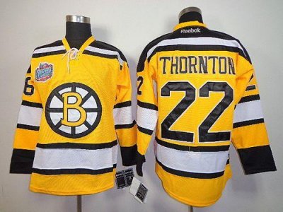Jerseys Factory Cheap Bruins #22 Shawn Thornton Yellow Winter Cl