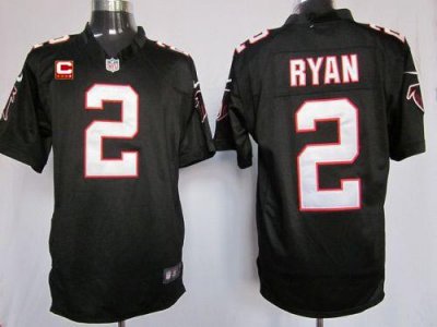 Jerseys Factory Cheap Nike Falcons #2 Matt Ryan Black Alternate