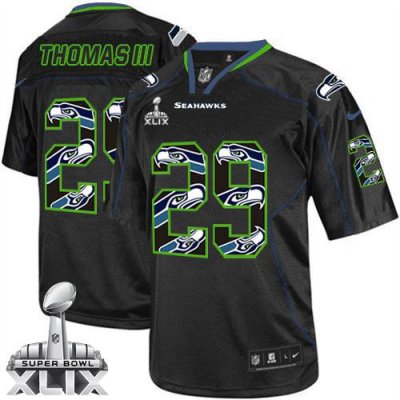 Jerseys Factory Cheap Nike Seahawks #29 Earl Thomas III New Ligh