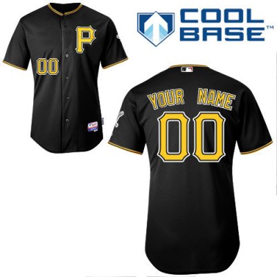 Jerseys Factory Cheap Pirates Customized Authentic Black Cool Ba