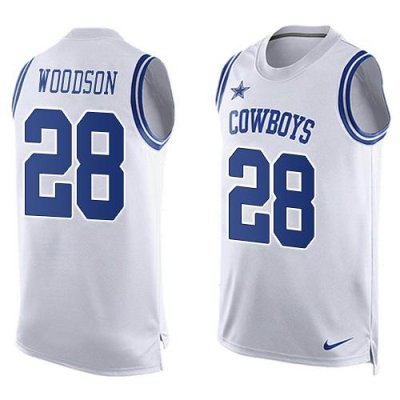 Jerseys Factory Cheap Nike Cowboys #28 Darren Woodson White Men'