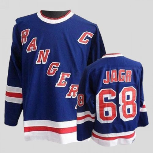 Jerseys Factory Cheap Rangers #68 Jaromir Jagr Embroidered Blue