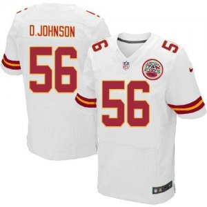 Jerseys Factory Cheap Nike Chiefs #56 Derrick Johnson White Men'
