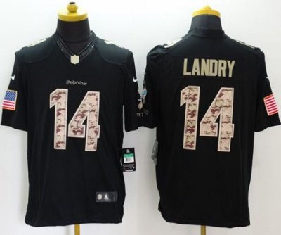 Jerseys Factory Cheap Nike Dolphins #14 Jarvis Landry Black Men'