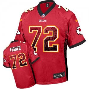 Jerseys Factory Cheap Nike Chiefs #72 Eric Fisher Red Team Color